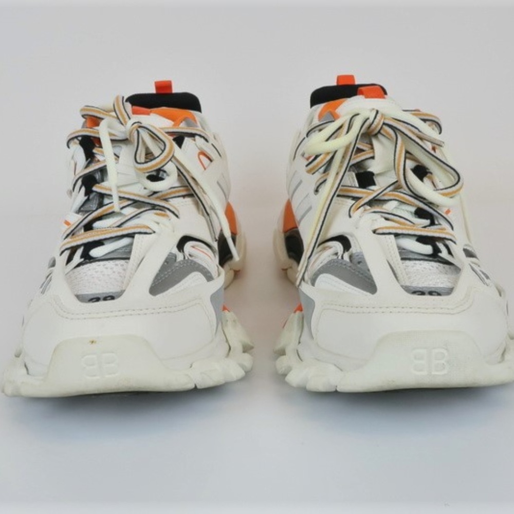 Balenciaga Track Sneakers White/Orange Size 39 - Picture 2 of 8